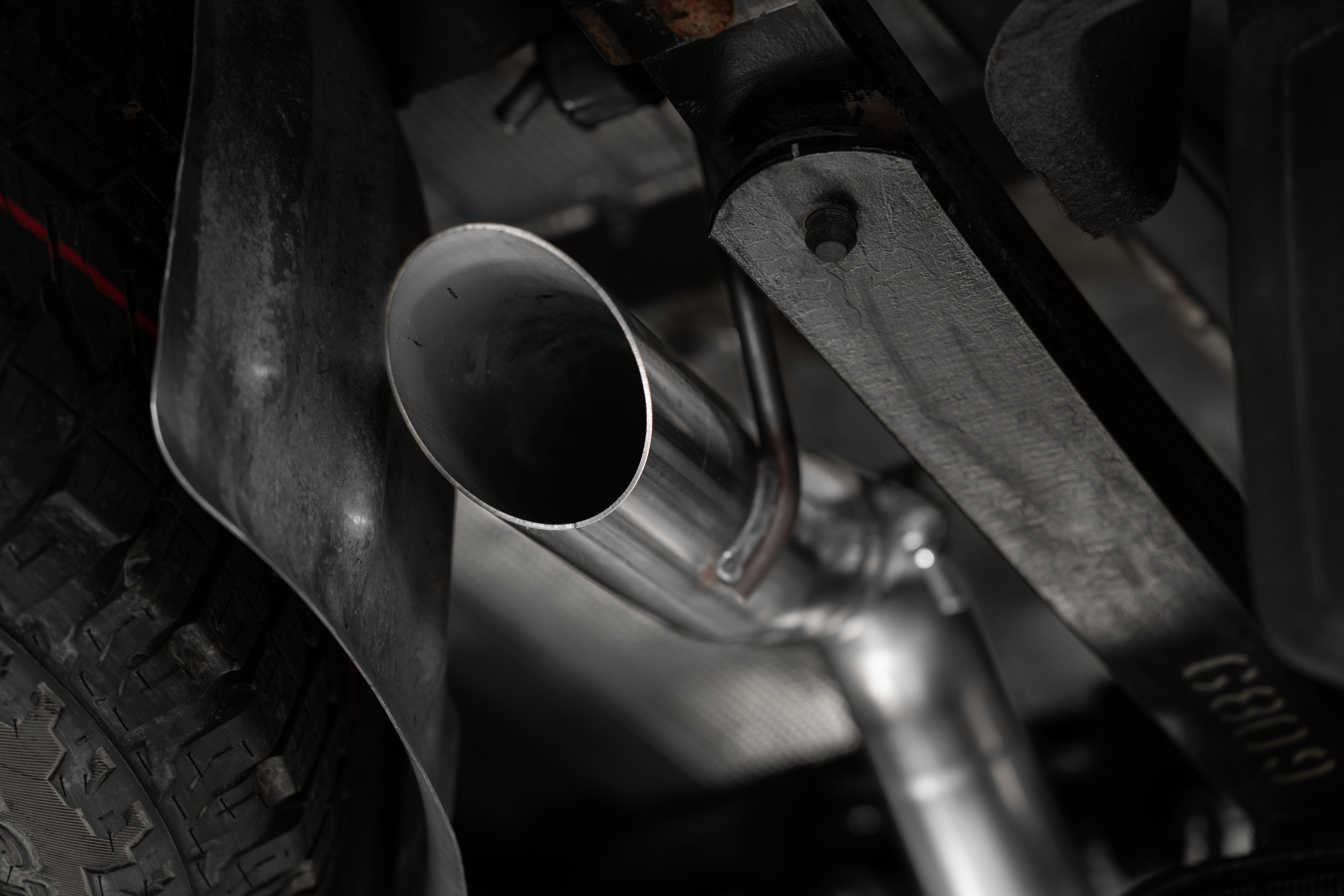 MBRP Exhaust 3in. Cat Back; Single High Clearance Rear Exit; AL